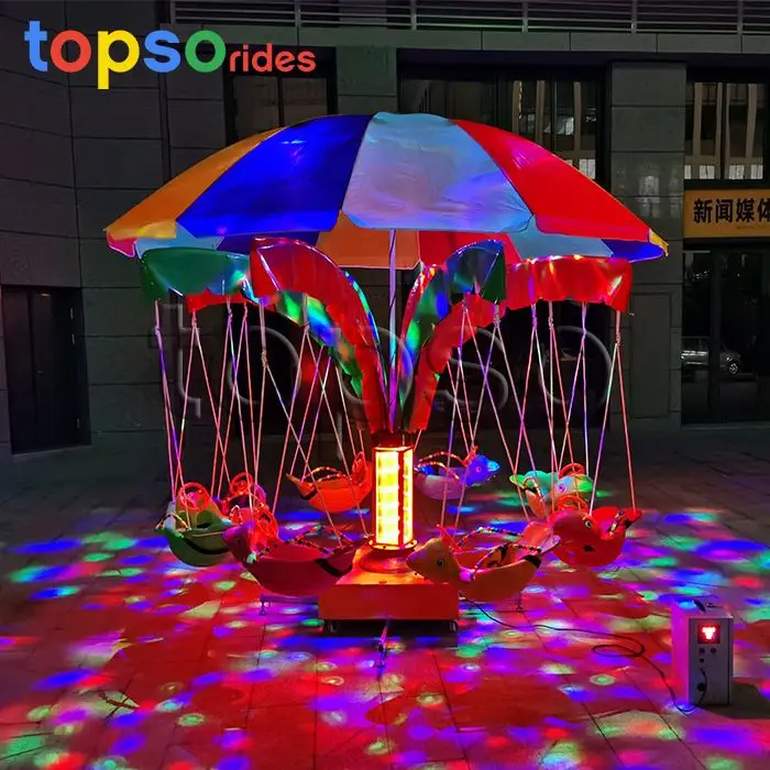 Adjustable Speed Swing Amusement Ride for Kids – 8/12 Seats