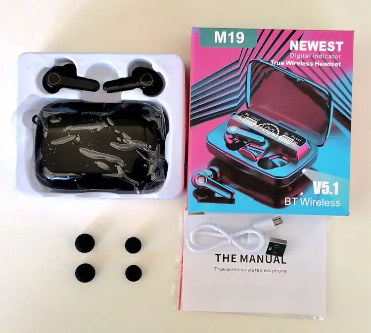 m19 tws wireless earbuds