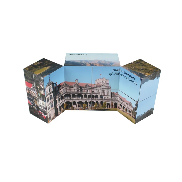 custom photo template print kids birthday gifts 3d puzzle plastic model magic folding cube