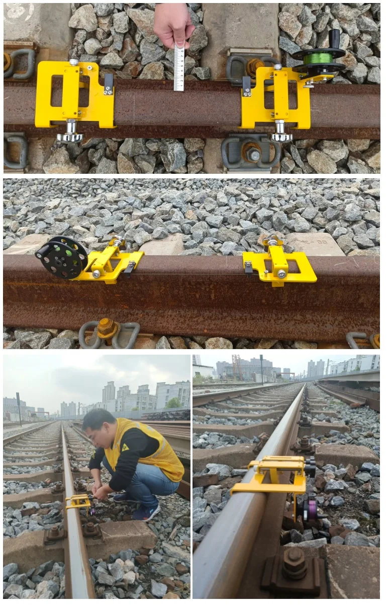Rail Curve measuring set 100 m magnetic rail versine measuring tool