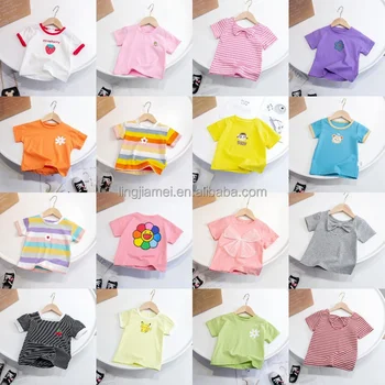 2024 New Pure Cotton Breathable Children's Wear T-shirts High Quality Fashion Printed Round Neck T-shirts Customized Wholesale