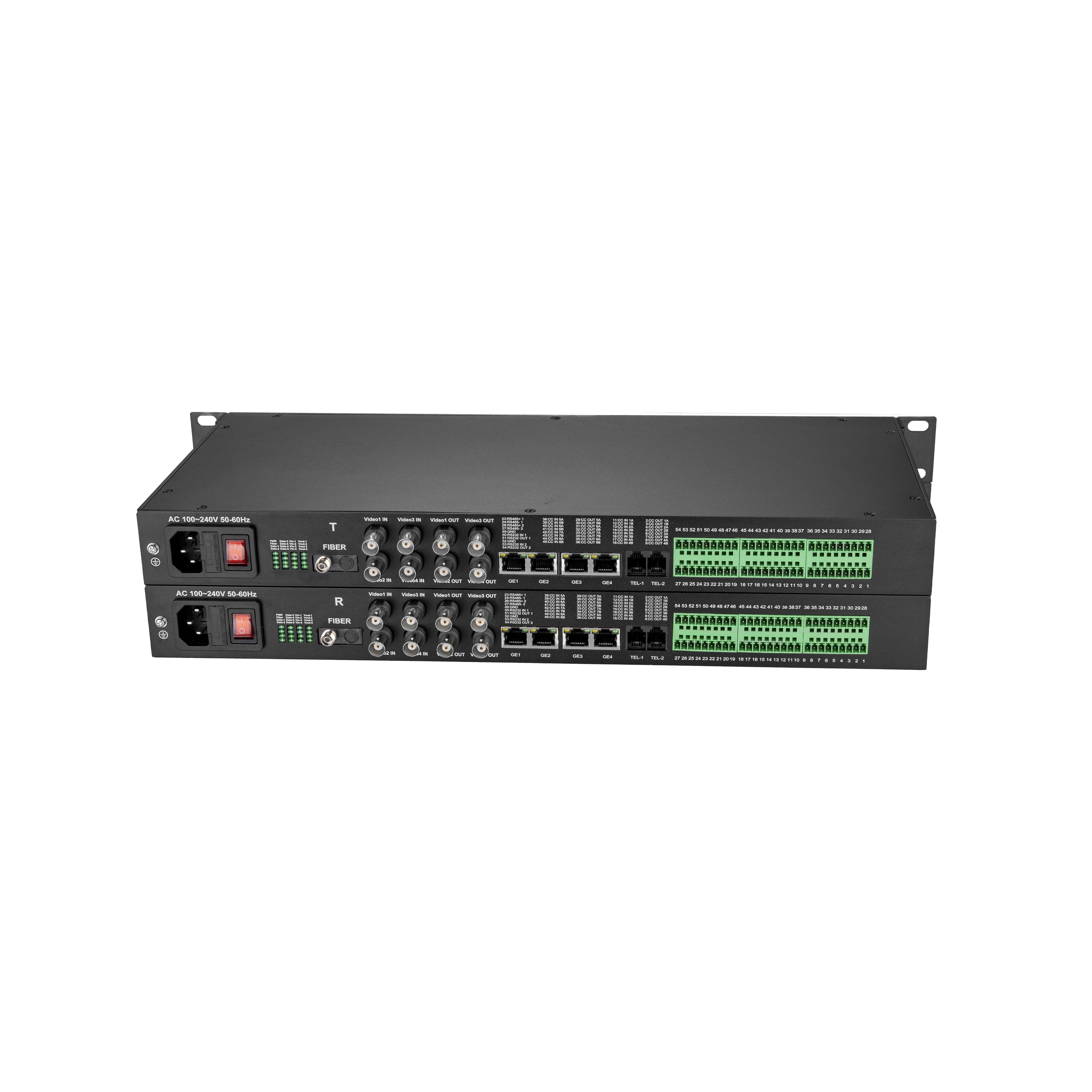 Multi-function Fiber Optical Converter with /ANALOG VIDEO/DATA/AUDIO/ETHERNET/TELEPHONE/contact closure FUNCTION