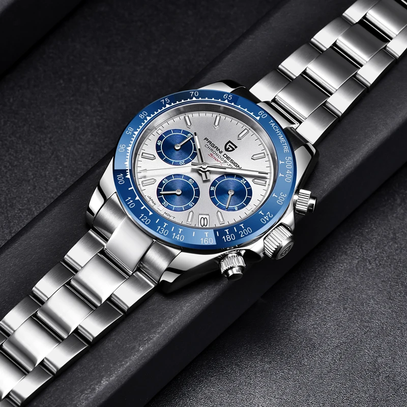 PAGANI DESIGN Men's Luxury Watch - Chronograph Sport Quartz