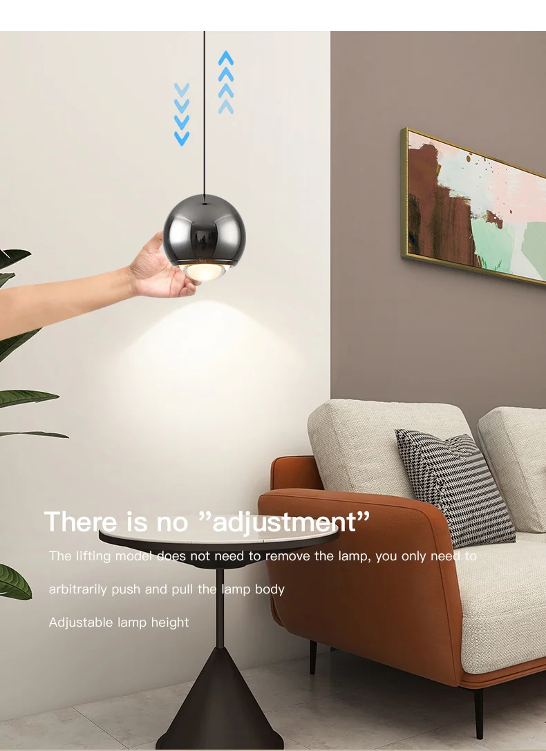 Zomi Aluminum Ball Pendant Lights 25w Multi-color Led Ceiling Light Bar ...