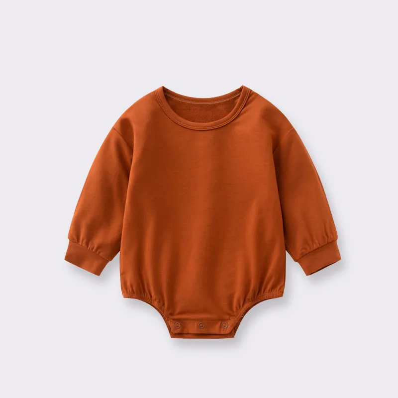 Bamboo Fiber Infant Bodysuit Spring And Autumn Long Sleeve Newborn ...