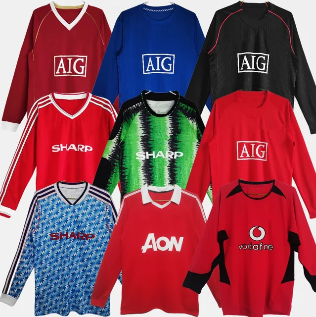 Hot Vintage Quick Dry Jersey Football Shirt Men Clothes Uniform Sublimated Retro Soccer Jersey Set
