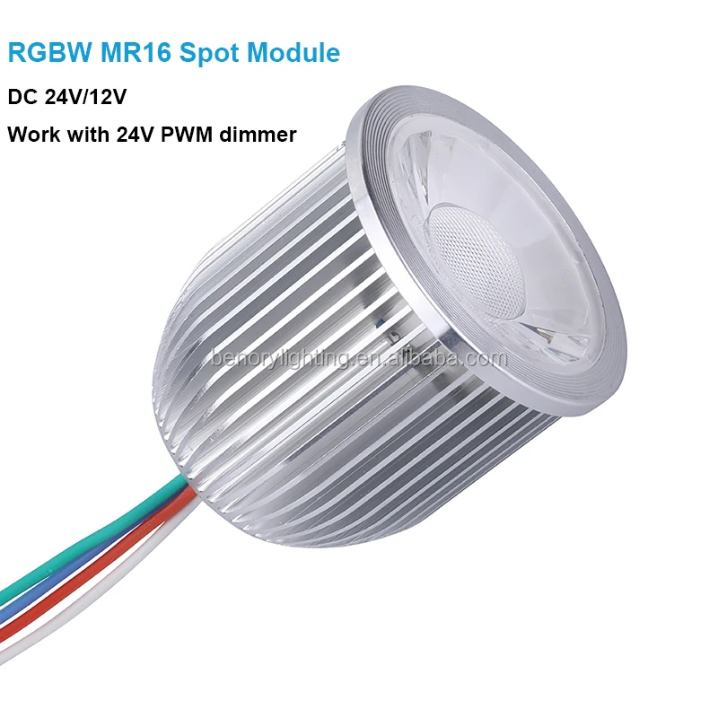 Smart Home Use 4 in 1 Rgbw MR16 Module 8W COB LED for KNX DALI PWM Loxone DMX Benory 60degree 24V RGBW CW Mr16 Spot