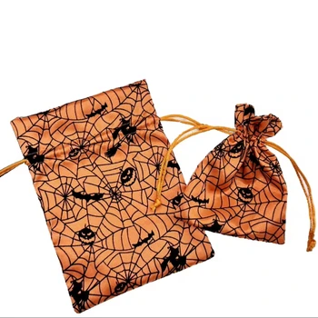 2024 Halloween Candy Party Post-Party Thickened Gift Decorating Drawstring Pockets