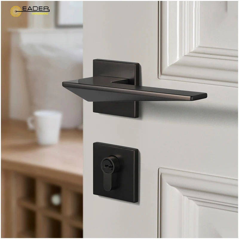 Cast Iron Door Knob Latch Set Colonial Flat Black Finish - View #10