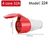 Mobile socket 4 core 32A