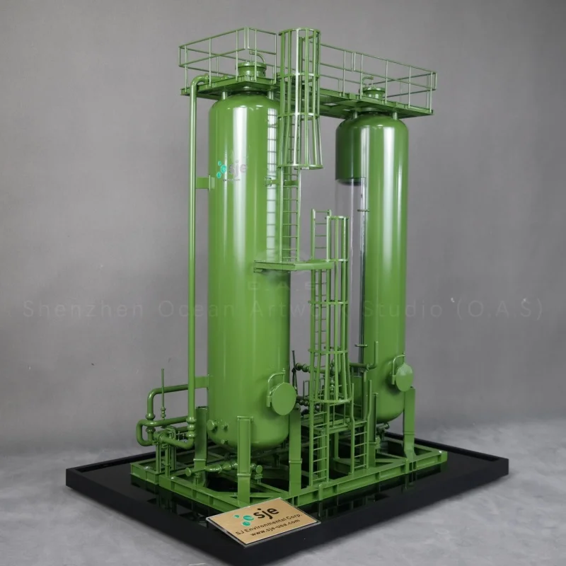 【L】O.A.S Factory  Handmade High Quality Ship Model Customized 40.7cm Desulfurization Equipment Model for Business Gifts