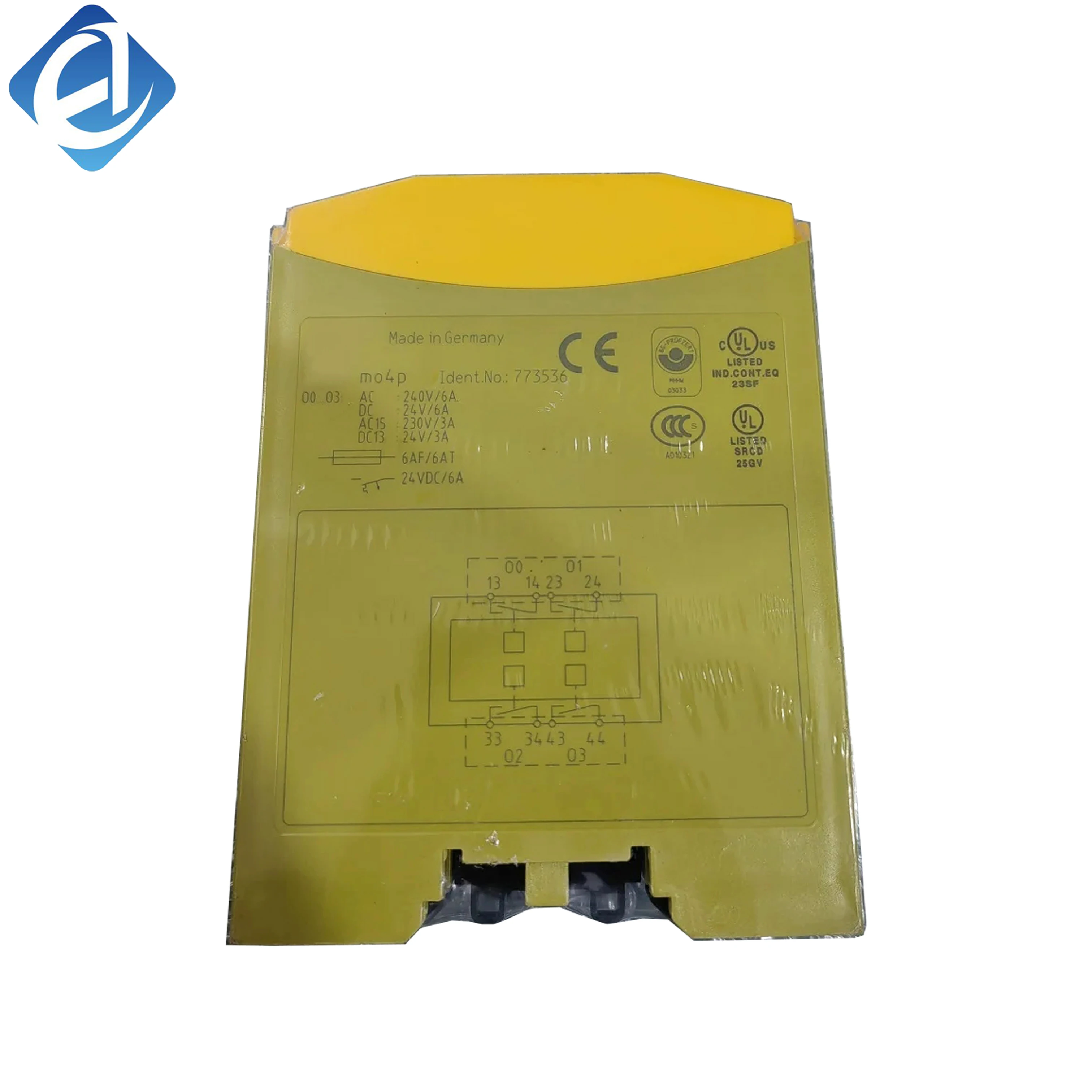 New Original  773536 Safety Module, PNOZmulti Classic Series. Suitable for industrial automation machinery safety monitoring and interlock control. DIN rail mountable, with expandable safety I/O, stable working performance,