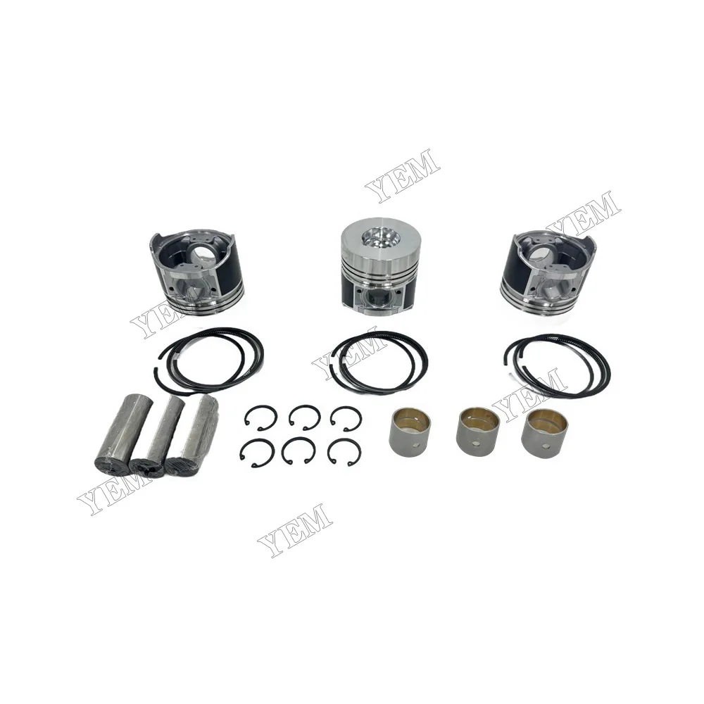 Cylinder Piston Kit With Piston Ring Compatible for Kubota D3200 Engine Parts With Warranty 2