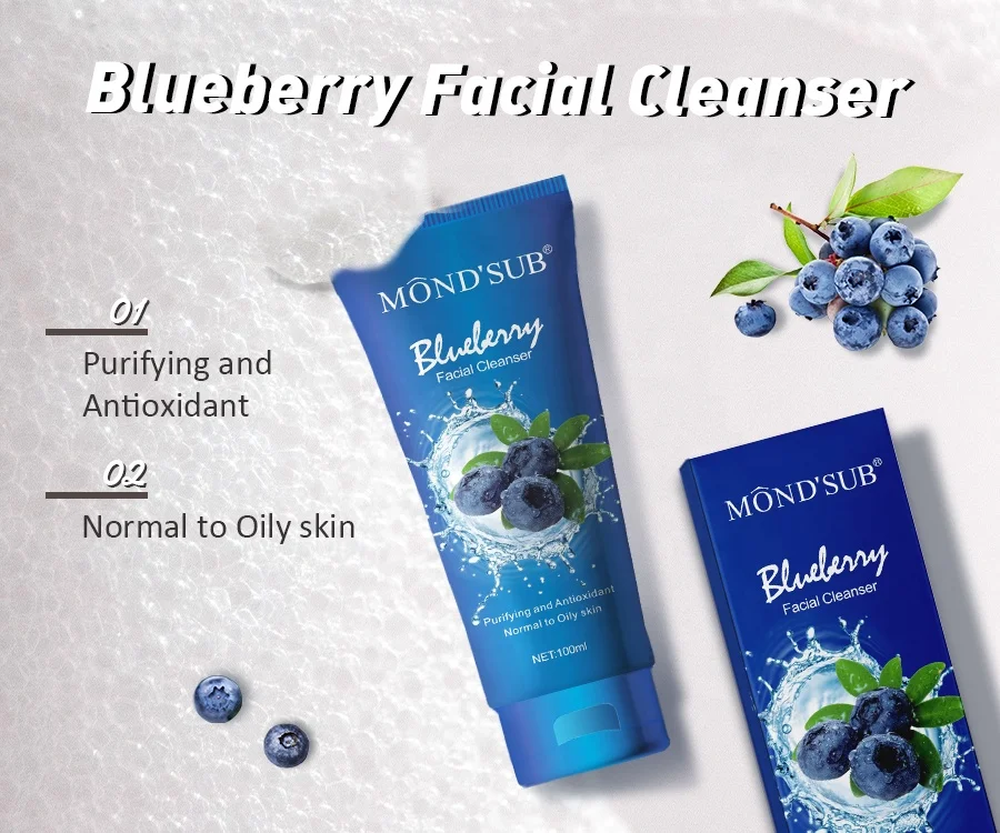 Blueberry Brightening Facial Cleanser - Gentle & Effective