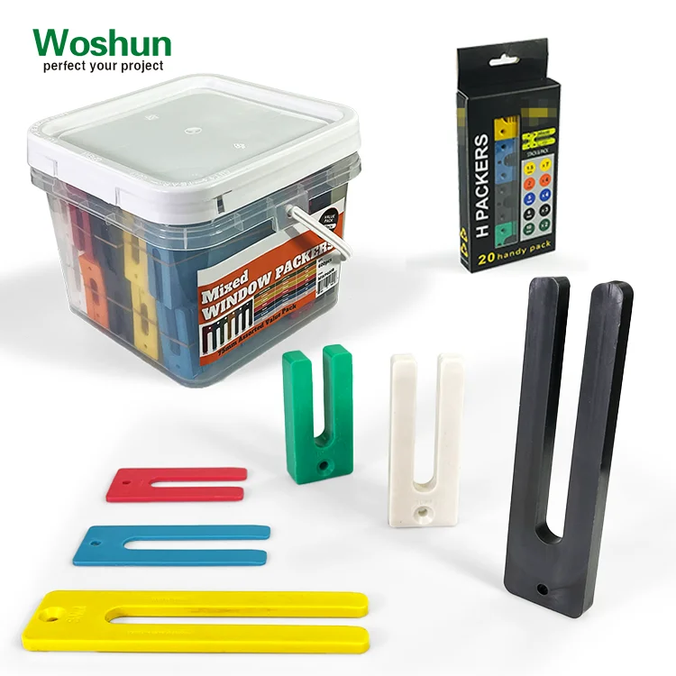 300-Piece Plastic Packers & Window Shims Variety Pack – 1mm To 6mm Thicknesses
