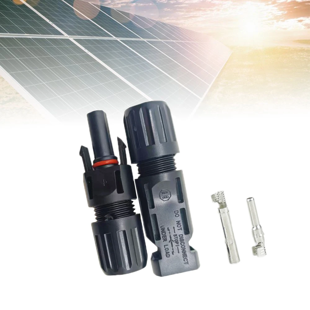 Male And Female Solar Panel Waterproof PV Connector 30A 1000V For PV Cable