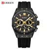 3 Black Case Gold Dial