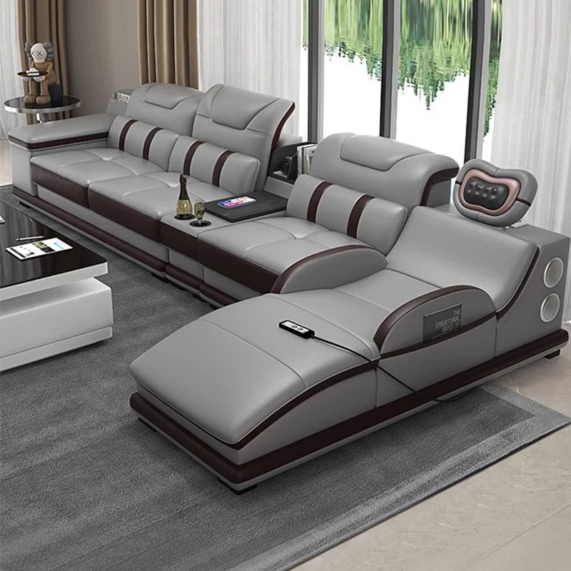 Factory Wholesale Sectionals Reclining Sofa Bed Comfortable Leather