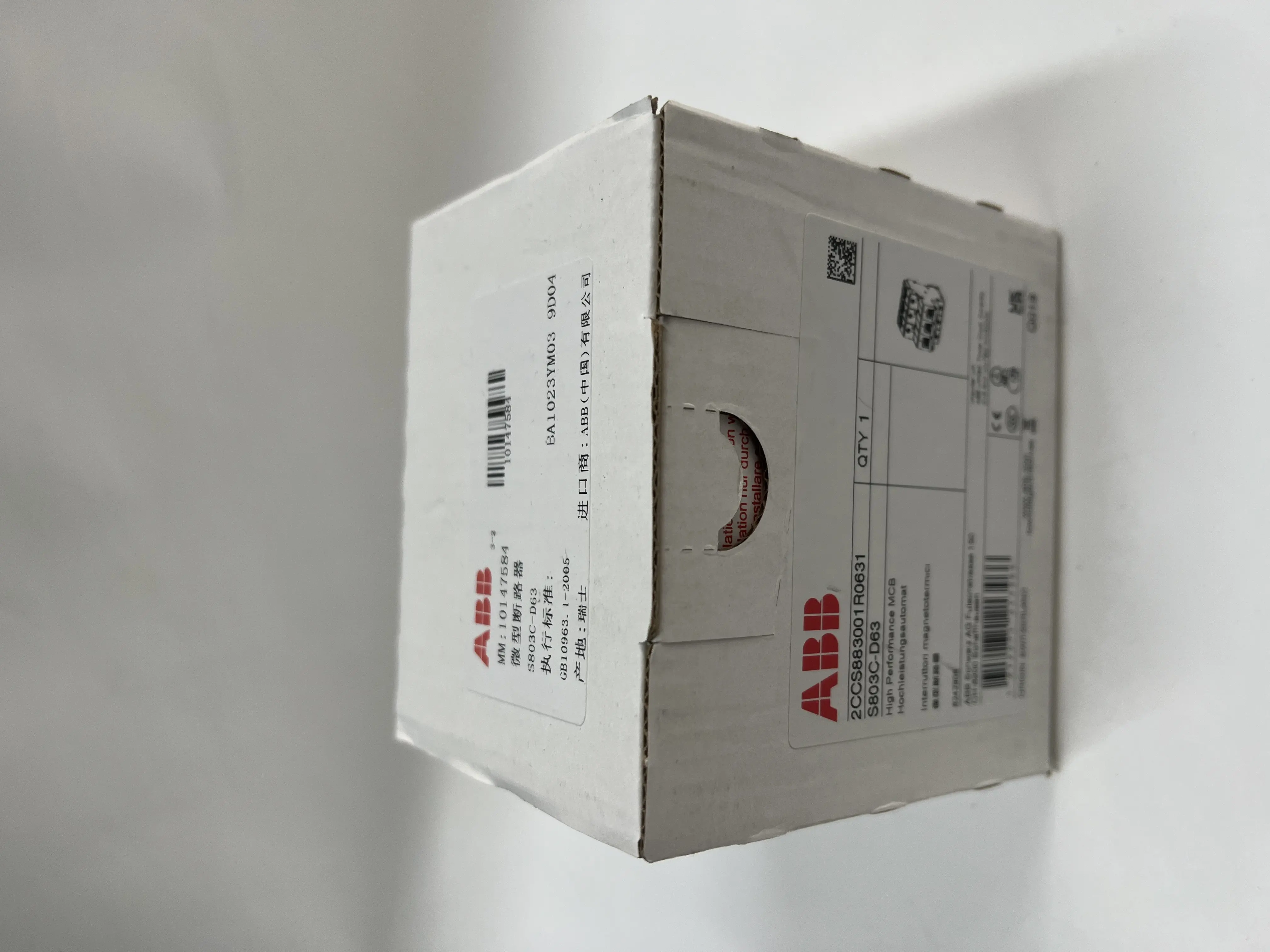 ABB High Performance MCB 2CCS883001R0631 S803C-D63
