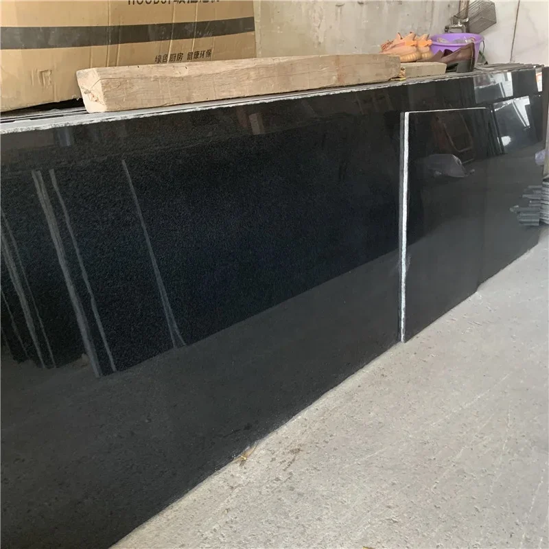 product china shanxi absolute black granite uncut slab granite tiles 20x20 interior countertop design-5