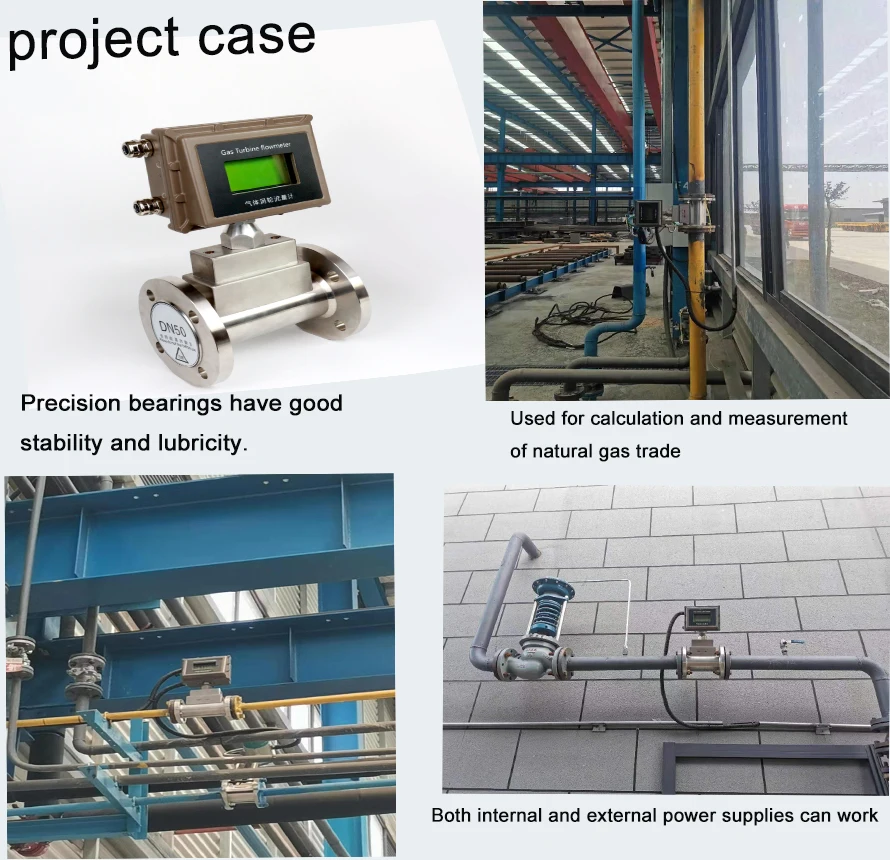 Turbine Gas Digital Flow Meter Turbine Nature Gas Flow Meter Digital Gas Turbine Flow Meter