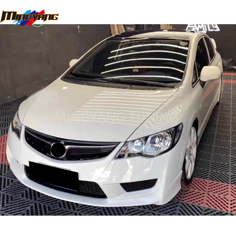 High Quality PP Plastics Type R Design Car Bumpers Bodykit for Honda Civic 2006-2011 to FD2 Bodykit