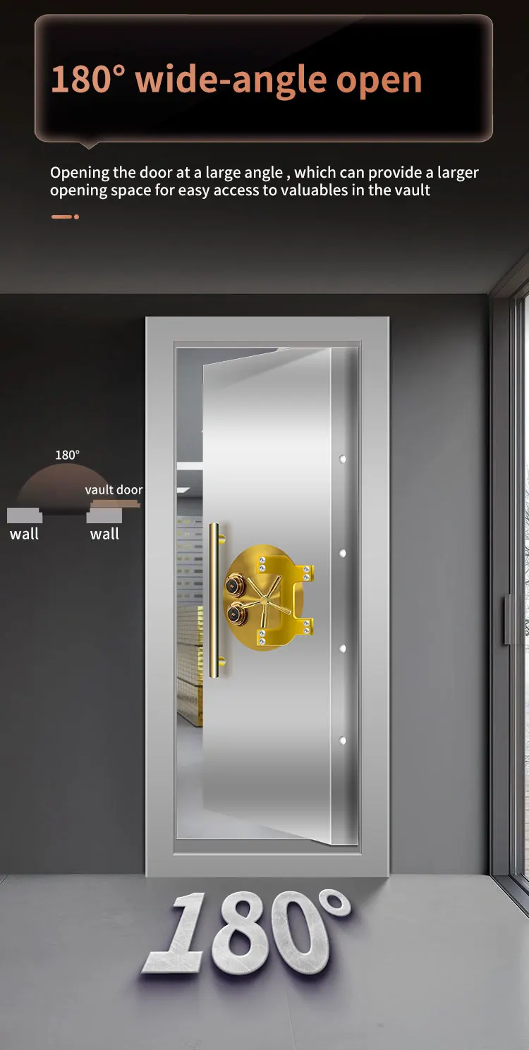 CEQSAFE High Quantity Metal Safety Economic Type Stainless Steel Bank Vault Safe Door details