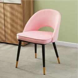 Хэбэй Minghao оптовая продажа современный новый дизайн подлокотник ножки из нержавеющей стали комфортный тканевый стул в скандинавском