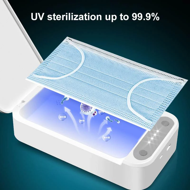 UVC телефон чистая дезинфекция коробка светодиодная подсветка воздуха дезинфицирующее средство Ультрафиолетовый Стерилизатор