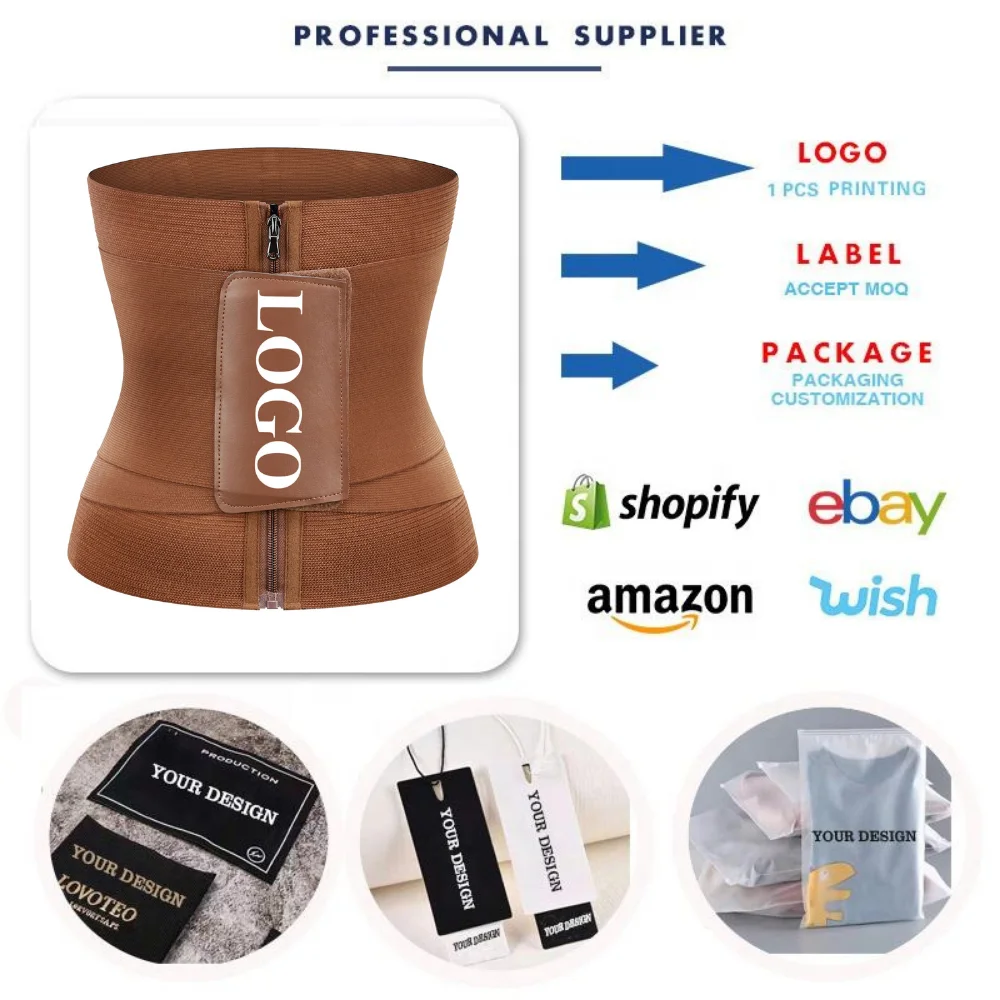 High Compression Slim Sweat Waist Trainer Body Shaper Belts Tummy Control  Stomach Wrap Coset Cinchers for Women