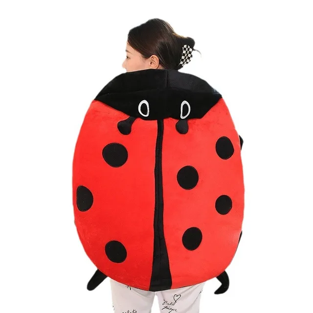 Beetle Clothes Pillow Ladybug Doll Plush Toy Sofa Cushion Lazy Pillow