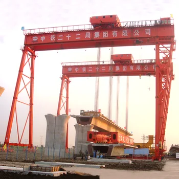 Heavy Duty 100ton 150t 300t 400t Double Beam Gantry Crane With Electric 