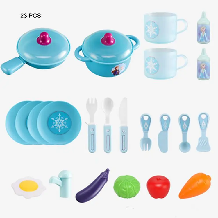 Childrens Plastic Kitchens Cooking Utensils Pots Pans Accessories Sets Kids#ToyY 