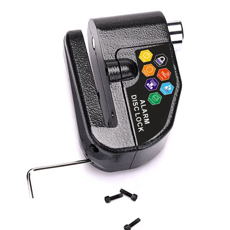 Замок сигнализации для мотоцикла велосипеда дисковый тормоз сигнализация Противоугонный цинковый кабель велосипедный замок с ключами