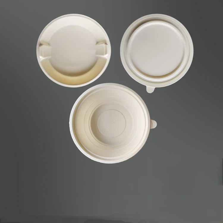 Disposable Ramen Bowls Corn Starch Soup Bowl Plastic Salad