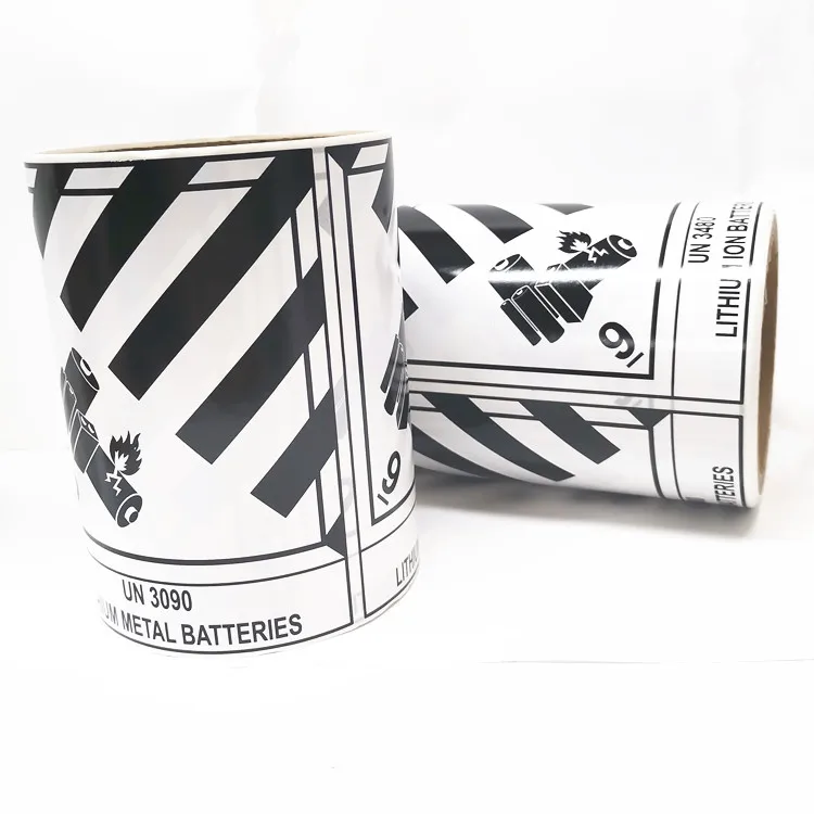 Electromaniacs UN3091 Warnetiketten Für Lithium-Ionen-Batterien - 50 Stück, 11,9 X 10,9 Cm, Transport-konform Nach IATA/DOT