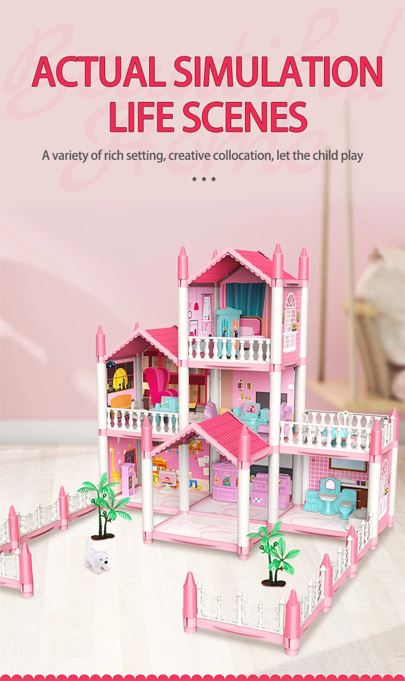 Mini Modern Gabbys Doll Play House Kitchen Set Toys Party Accessories