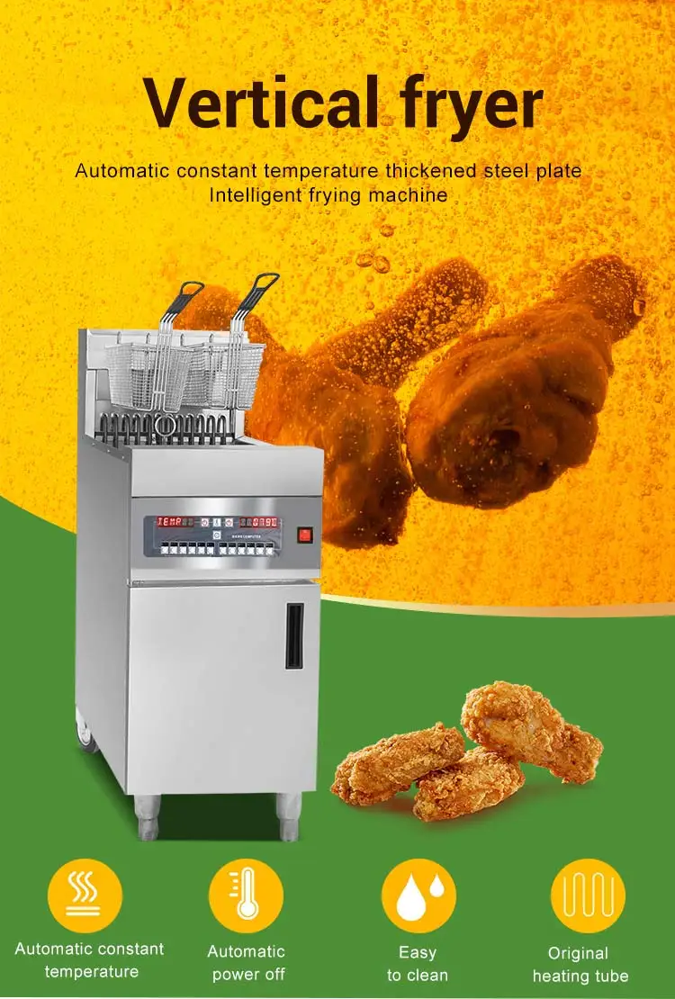 Floor Mobile Gas Deep Fryer Trade Commercial 4 Burners Chip Fryer Buy