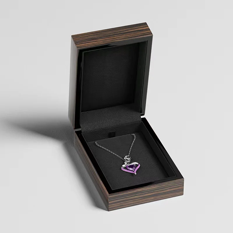 Forte Custom Luxury Wooden Jewelry Box Black Wood Jewelry Set Box