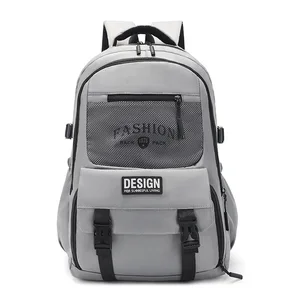 2026 Factory New School Bag Fashion Leisure Backpack Large Capacity Multifunctional Junior High School Backpack