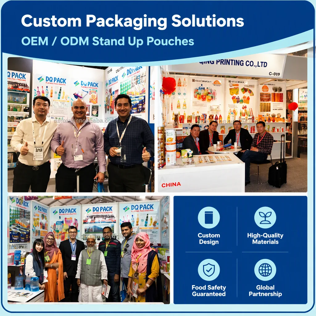 Custom Printed Plastic Stand up Pouch Doypack Bag for Freeze Ice Pop Popsicle Packaging