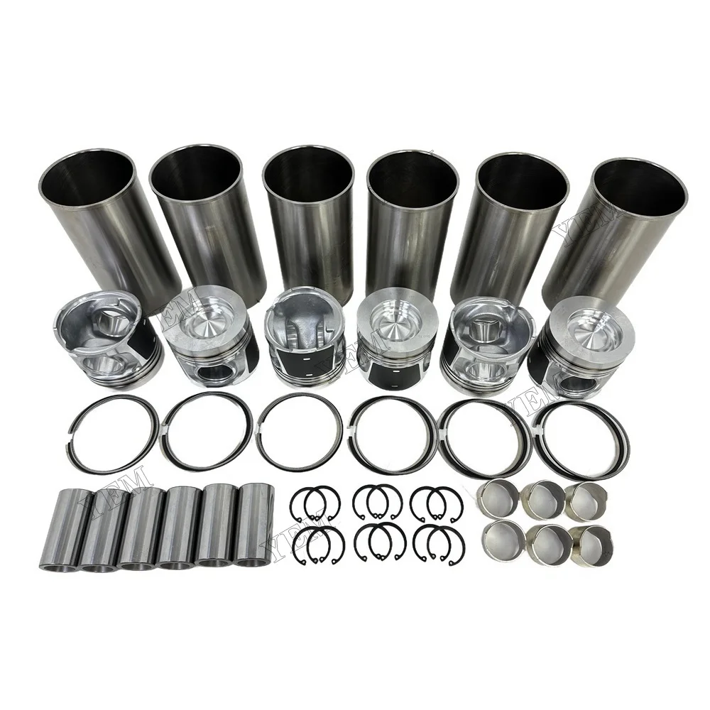 Cylinder Liner Kit Suitable for Volvo D6E Engine Replacement Parts 6