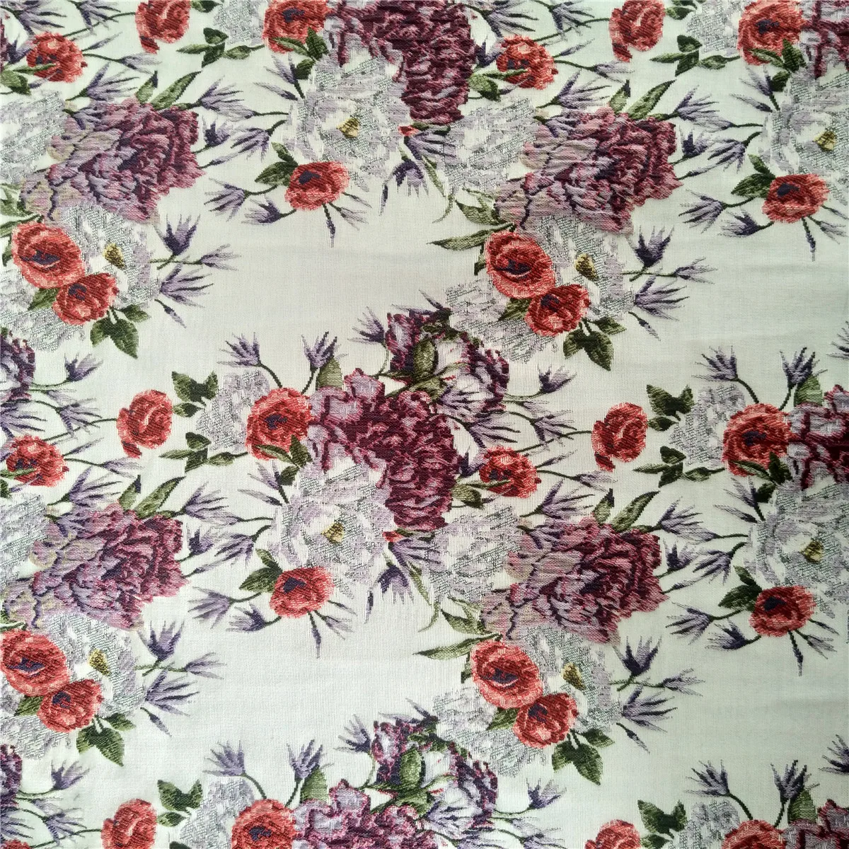 Top Quality Material and Embroidered Pattern Jacquard Brocade Design Dressmaking Fabric Ready to Ship