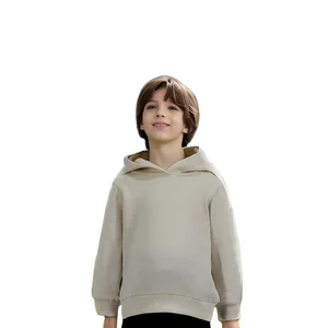 Children's Spring Knitted Breathable Solid Basic Sweatshirt Active Hoodies for Kids