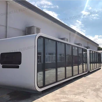 2025 New Design Apple Cabin Capsule Home Mobile Working Office House 40ft Detachable House