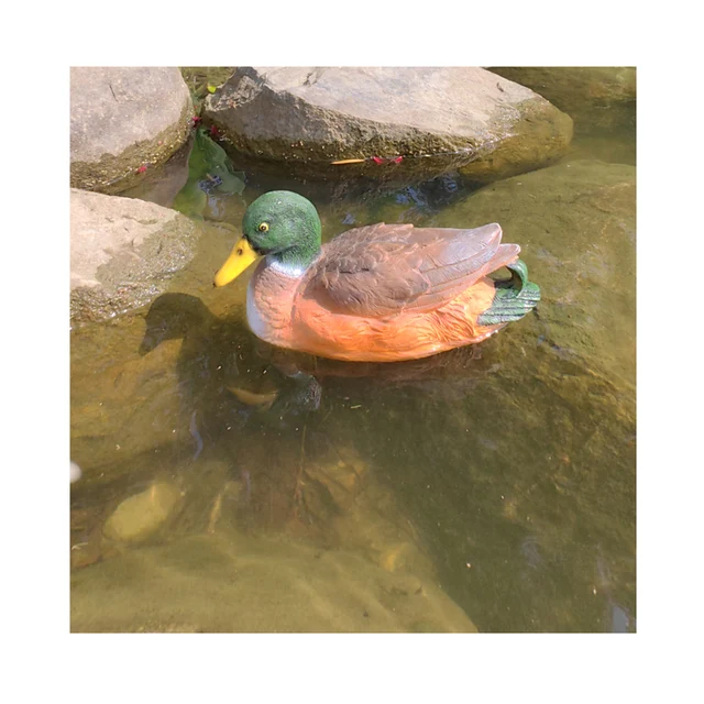 Resin PU material Garden decoration pond floating duck statue garden animal ornaments Floating pond decoration