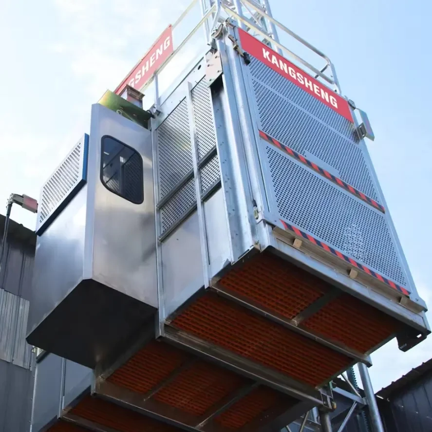120M High SC200/200 Double Cage Building Elevator Construction Hoist