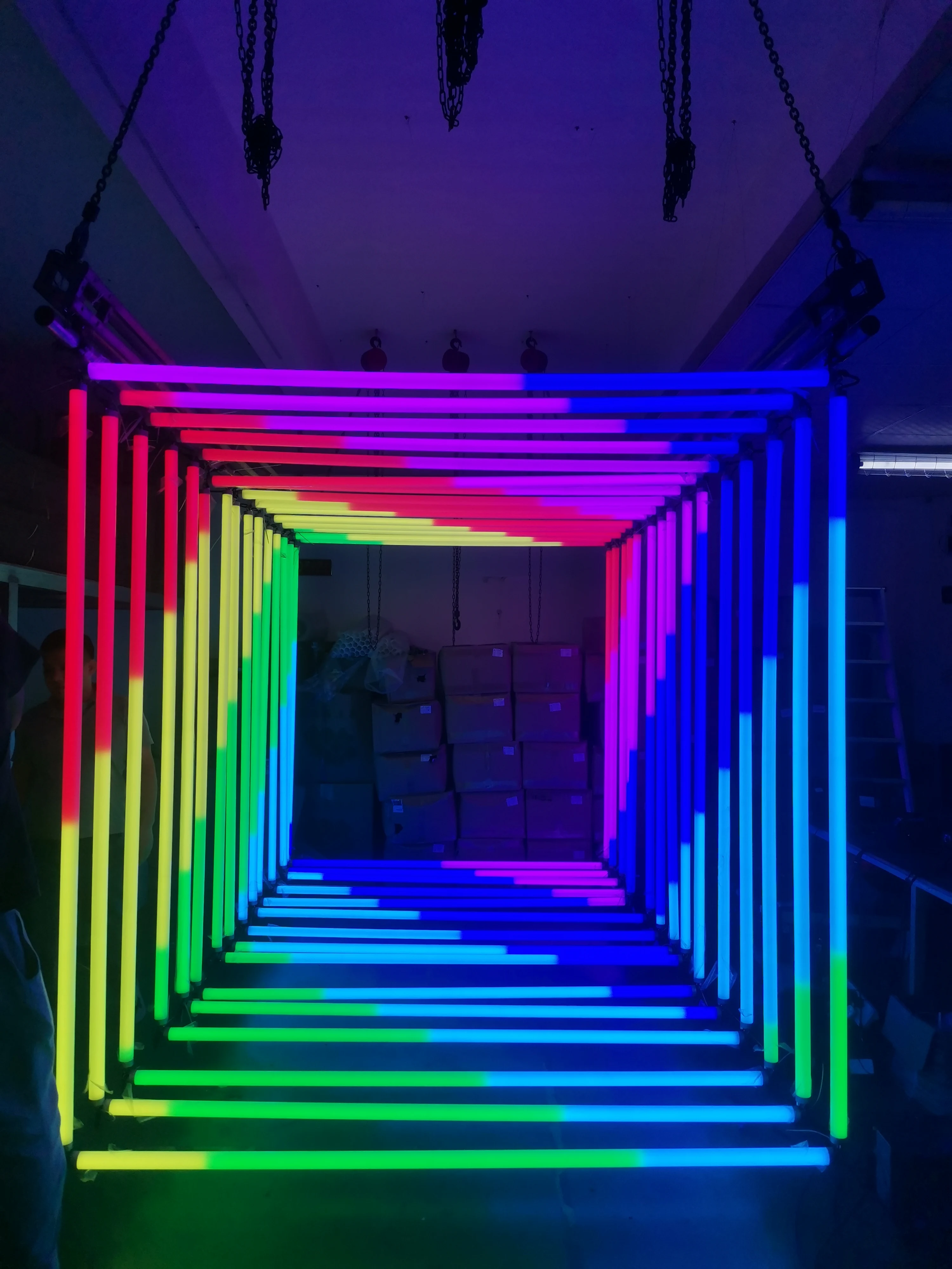 24V 64pcs LED Pixel Bar Rgb Stage Light with Milky Cover Dj bar