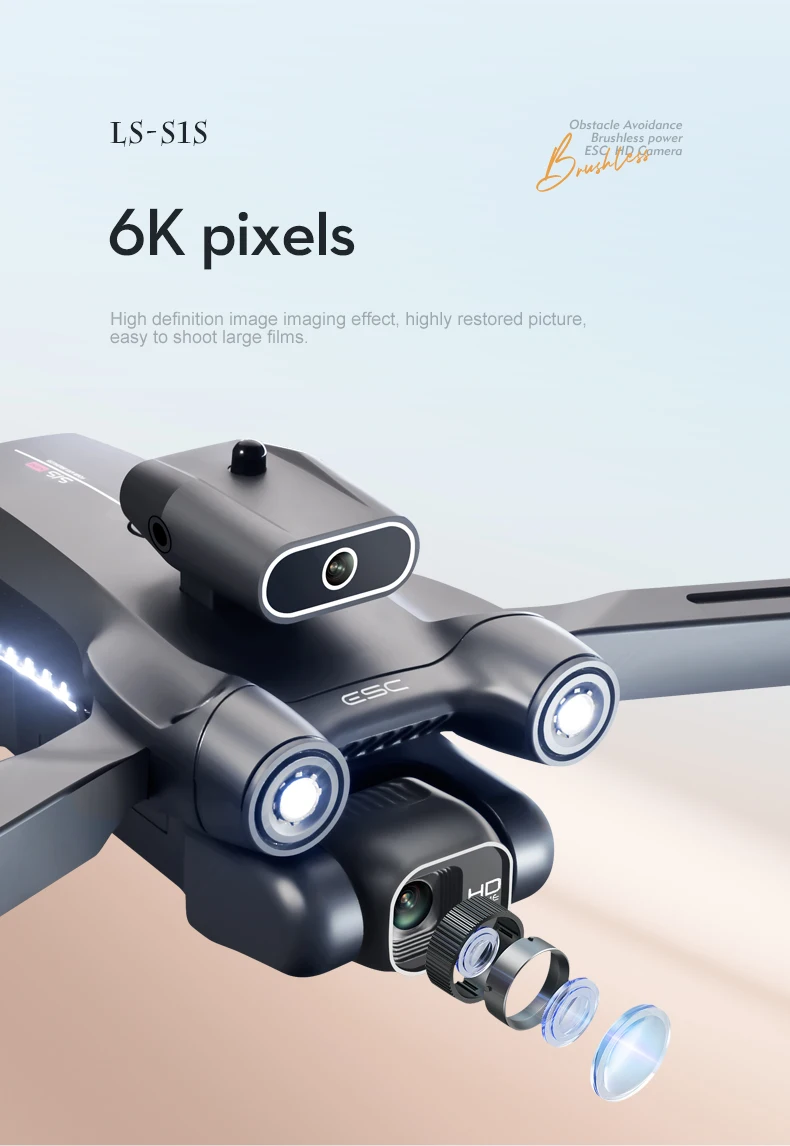 2023 LSRC S1S Mini Drone - 4K HD, Foldable, Obstacle Avoidance
