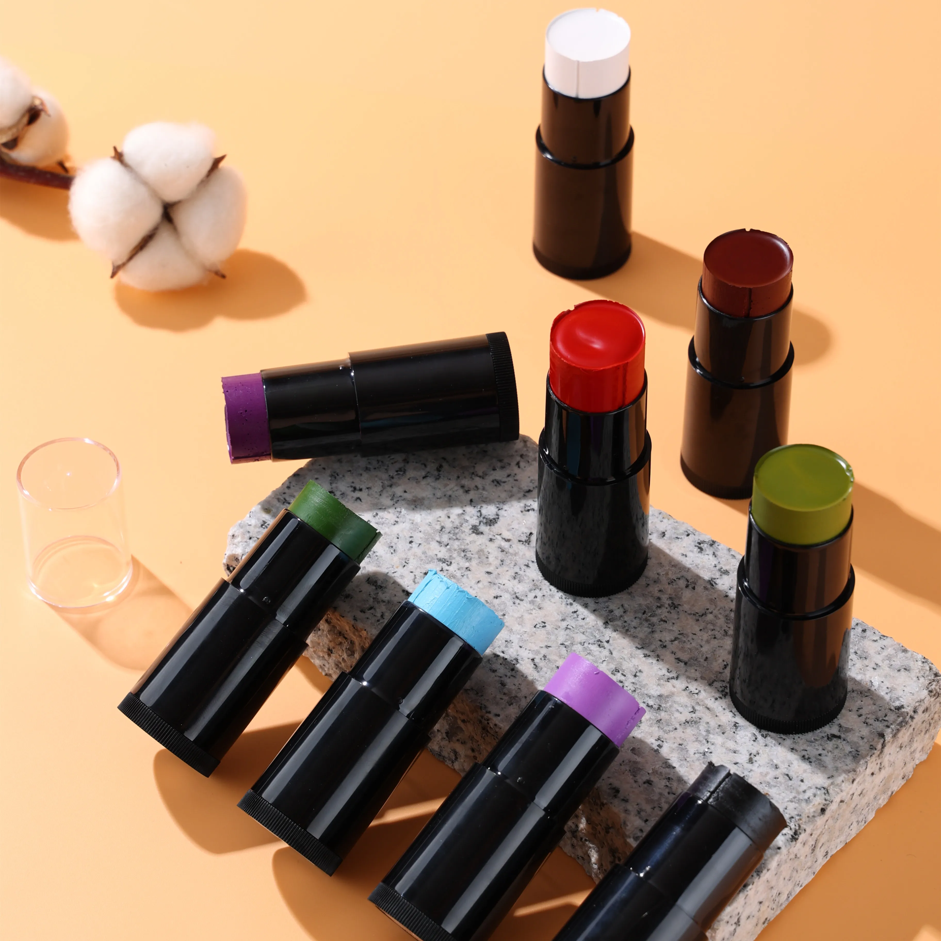 Новое поступление краски для лица макияж 9 видов цветов Косметика Водонепроницаемый масляной краской, Пользовательский ярлык, макияж для Хэллоуина